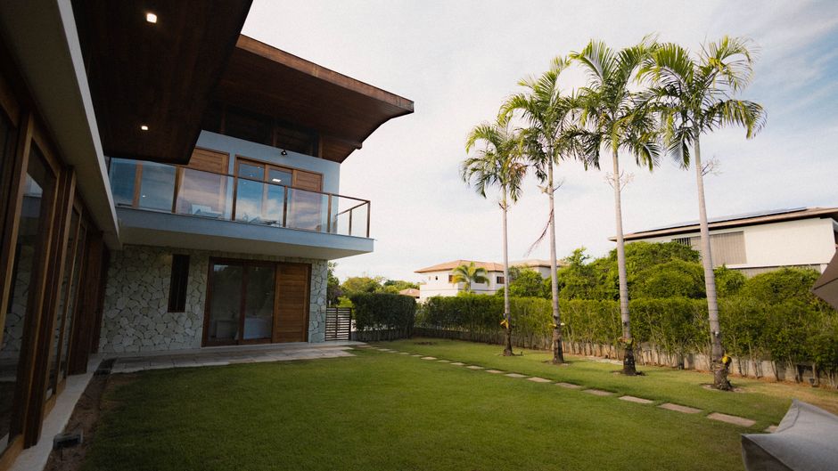 Freshly mowed lawn